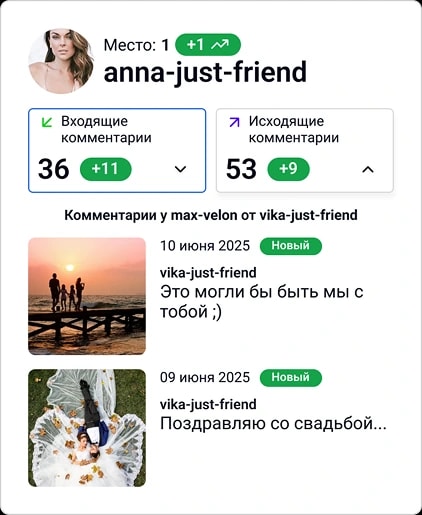 Блок Комментарии